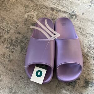 Wild Fable Robbie Slip On Slide Sandals Lilac Purple Women's Size 9 Beach‎ NEW